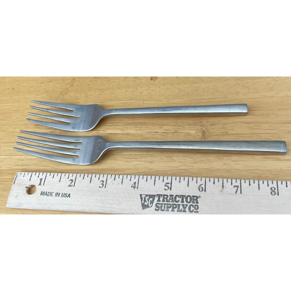 Pfaltzgraff Stainless Steel 1 Salad Fork 3 Dinner Replacement Long Skinny Handle